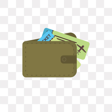 Purse vector icon isolated on transparent background, Purse logo conceptのイラスト素材