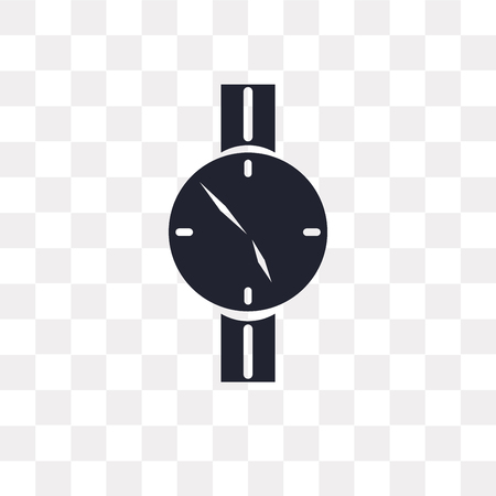 Time vector icon isolated on transparent background, Time logo conceptのイラスト素材