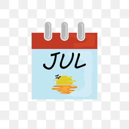 Calendar vector icon isolated on transparent background, Calendar logo conceptのイラスト素材