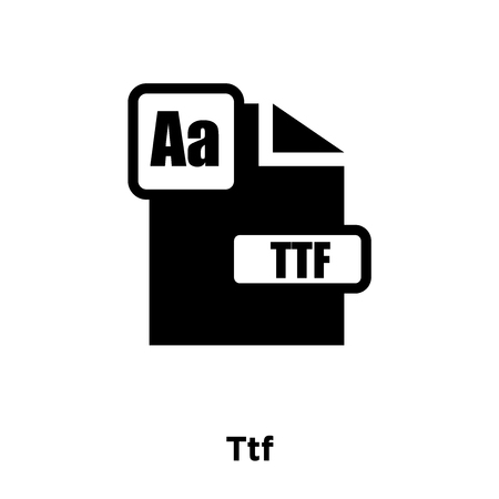 Vector of Ttf icon vector isolated on - ID:112625866 - Royalty Free ...