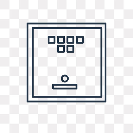 Board game vector outline icon isolated on transparent background, high quality linear Board game transparency concept can be used web and mobileのイラスト素材