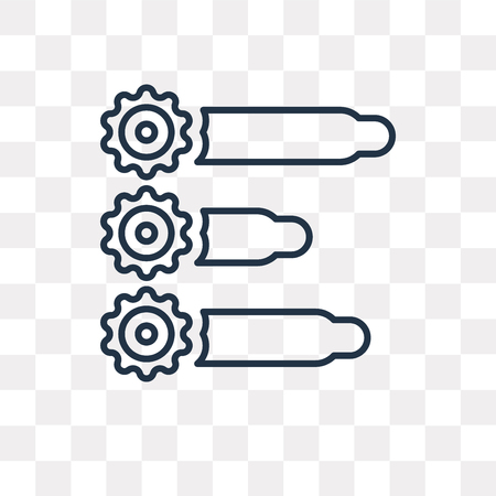 Analytics vector outline icon isolated on transparent background, high quality linear Analytics transparency concept can be used web and mobileのイラスト素材