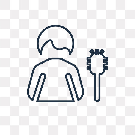 Cleaner vector outline icon isolated on transparent background, high quality linear Cleaner transparency concept can be used web and mobileのイラスト素材