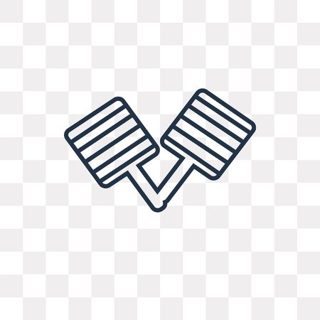 Rattle vector outline icon isolated on transparent background, high quality linear Rattle transparency concept can be used web and mobileのイラスト素材