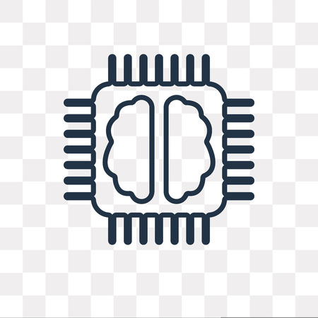 Learning vector outline icon isolated on transparent background, high quality linear Learning transparency concept can be used web and mobileのイラスト素材