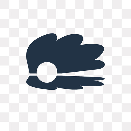 Seashell vector icon isolated on transparent background, Seashell transparency concept can be used web and mobileのイラスト素材
