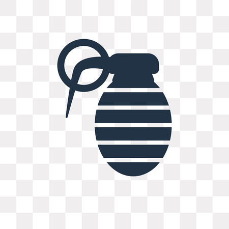 Granade vector icon isolated on transparent background, Granade transparency concept can be used web and mobileのイラスト素材