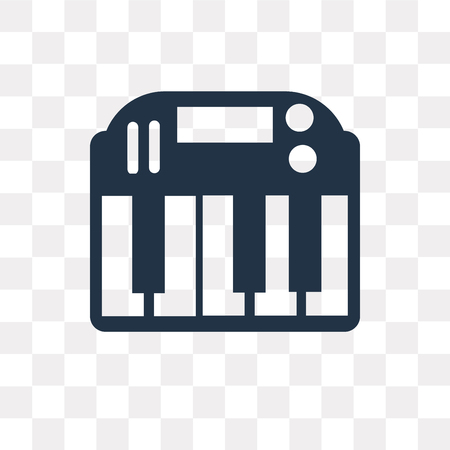 Keyboard vector icon isolated on transparent background, Keyboard transparency concept can be used web and mobileのイラスト素材