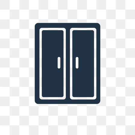 Window vector icon isolated on transparent background, Window transparency concept can be used web and mobileのイラスト素材