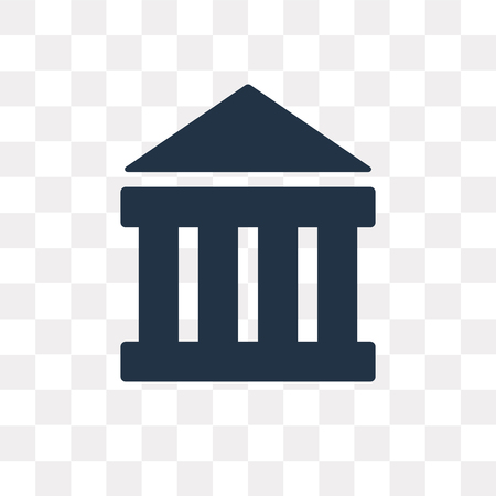Parthenon vector icon isolated on transparent background, Parthenon transparency concept can be used web and mobileのイラスト素材