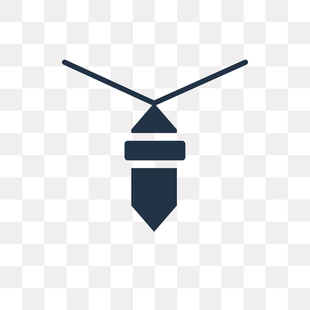 Pendant vector icon isolated on transparent background, Pendant transparency concept can be used web and mobileのイラスト素材