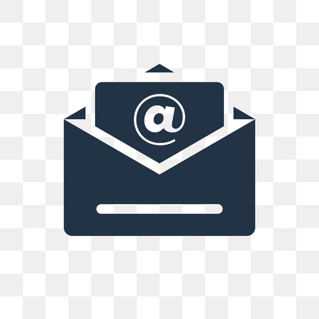 Mail vector icon isolated on transparent background, Mail transparency concept can be used web and mobileのイラスト素材