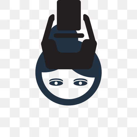 Woman vector icon isolated on transparent background, Woman transparency concept can be used web and mobileのイラスト素材