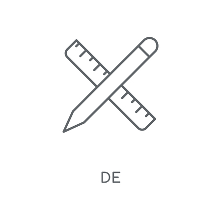 Design tool linear icon. Design tool concept stroke symbol design. Thin graphic elements vector illustration, outline pattern on a white background, eps 10.のイラスト素材