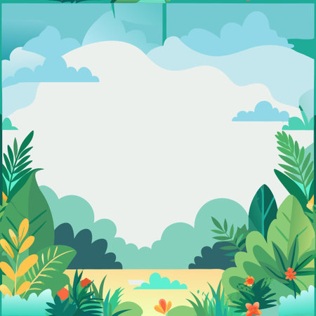 Expansive Natural Backdrop with Ample Room for Text Customizationのイラスト素材