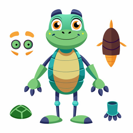 Comprehensive Character Constructor Set for Creating a Detailed Animated Bodyのイラスト素材