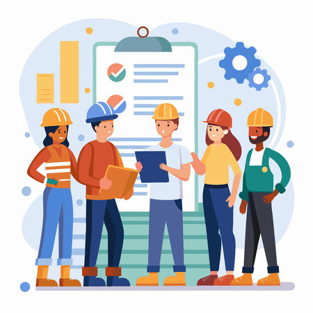 Men and Women Adhering to Workplace Safety Regulations for Optimal Performance