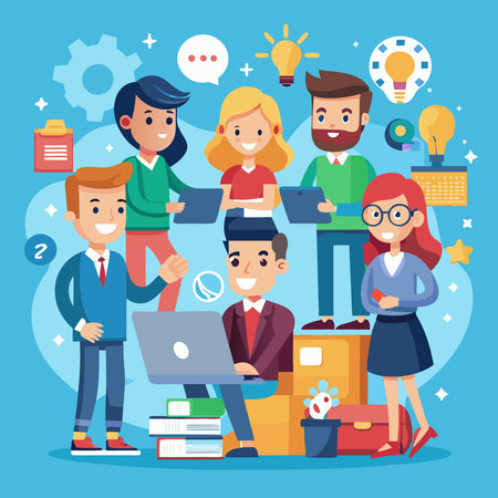 Organizational Efficiency: Effective Work Structure within a Companyのイラスト素材