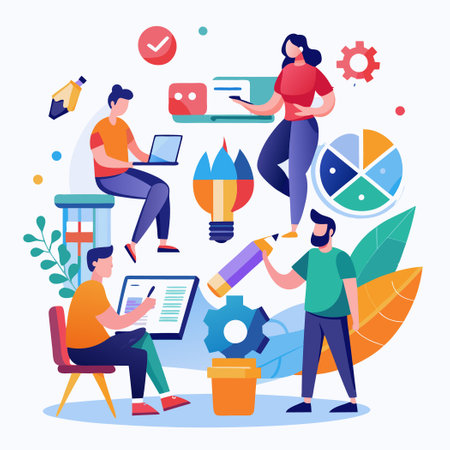 Rebranding: A Transformational Journey in Company Branding and Marketingのイラスト素材