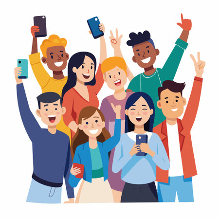 Joyous Celebration of Diversity and Unityのイラスト素材