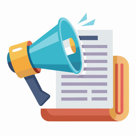 The Latest News Headlines Disseminated through a Vintage Loudspeakerのイラスト素材