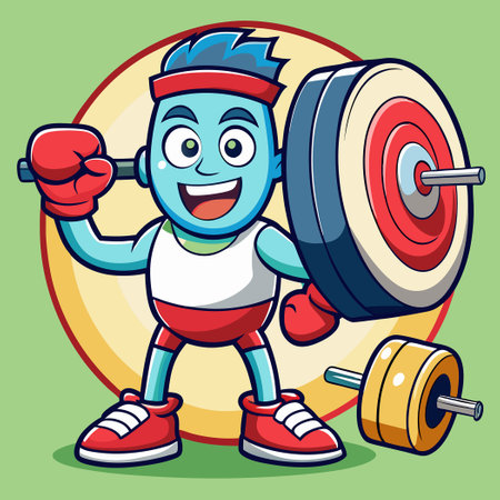 Diet and Gym Icon Illustration for Health and Fitness Goalsのイラスト素材