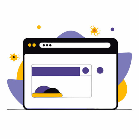 Isolated Website Menu Bar Concept Vector Illustration Design in Modern Flat Style