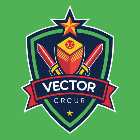 Professional Cricket Club Logo Design Vector Template with Modern Badge Elementsのイラスト素材
