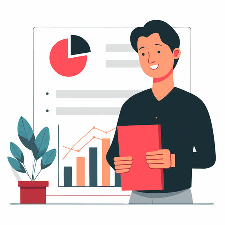 Data Analysis and Visualization in a Modern Business Settingのイラスト素材