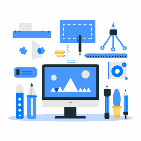 Comprehensive Digital Tool Suite for Your Creative Endeavorsのイラスト素材