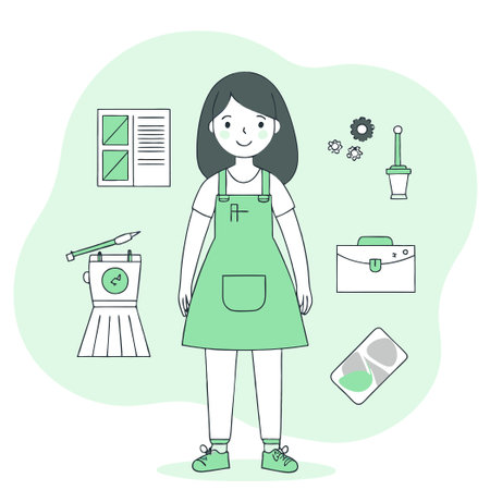 Concept Illustration of a Young and Professional Emergency Room Doctorのイラスト素材