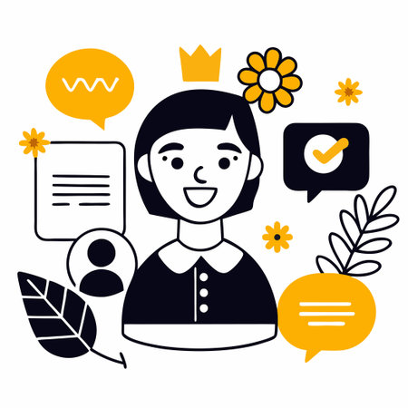 Conceptual Illustration Showcasing "Hello" Message in a Creative Wayのイラスト素材