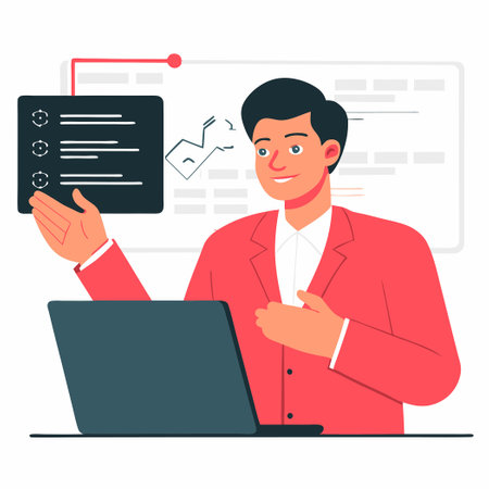 Illustrative Depiction of Hand-Written Code Conceptのイラスト素材