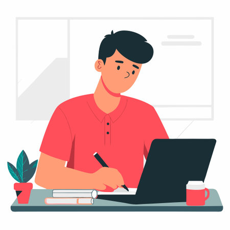 Illustrated Depiction of the Concept of Left-Handednessのイラスト素材