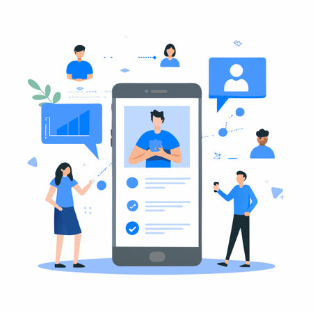 Illustration Depicting the Concept of Mobile Marketing and its Impact