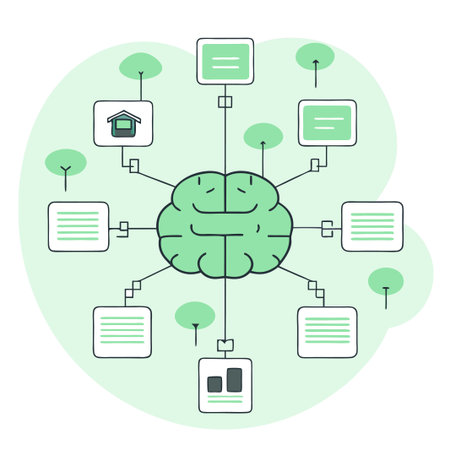 Mind Mapping Concept Illustration: Visualizing Connections and Ideas