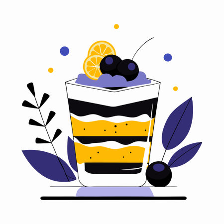 Enticing Tiramisu Concept Illustration for Dessert Enthusiastsのイラスト素材