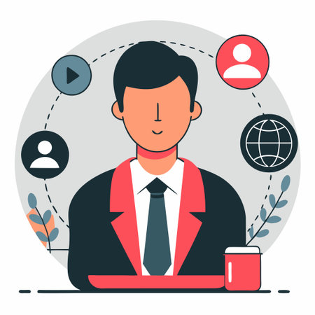 Upload Your Concept Illustration for Creative Visualizationのイラスト素材