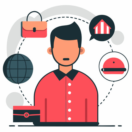 Conceptual Illustration of the Concept of Uploading Ideas and Concepts into a Virtual Realmのイラスト素材