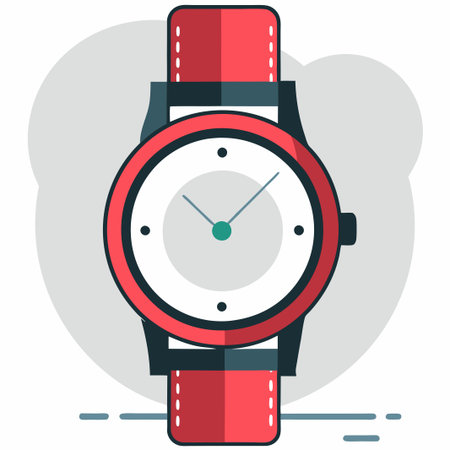 Conceptual Wristwatch Design with Sleek and Modern Features (2)のイラスト素材