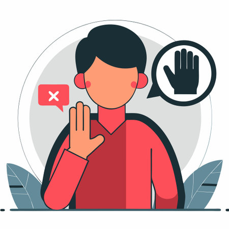 Illustrative Representation of Deaf and Mute Peopleのイラスト素材