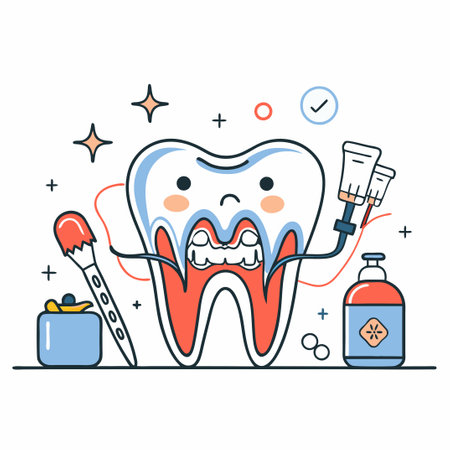 Dental Caries: An Illustrated Guide to Understanding Tooth Decayのイラスト素材