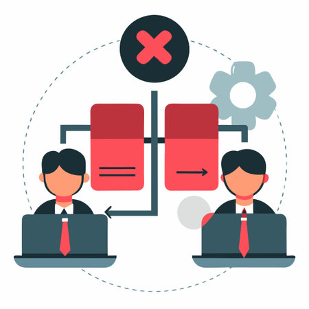 Flat design modern vector illustration concept of teamwork, cooperation, partnership, cooperation, business.のイラスト素材