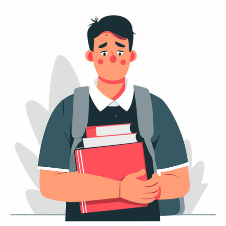 Visual Representation of Student Stress and Coping Strategiesのイラスト素材