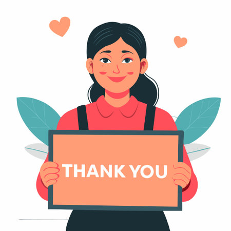 Illustrative Placard Depicting Gratitude and Appreciation
