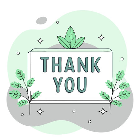 Conceptual Illustration Expressing Gratitude with Placard and Heart Designのイラスト素材