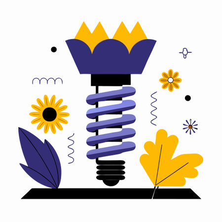 Vibrant Botanical Illustration Depicting the Essence of Springのイラスト素材