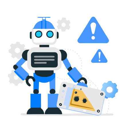 Oops! 404 Error Robot Failure with Broken Conceptのイラスト素材