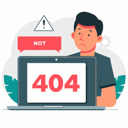**Concept Illustration Depicting a Page Not Found Error**