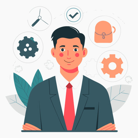 Illustrative Guide to Essential Soft Skills for Successのイラスト素材